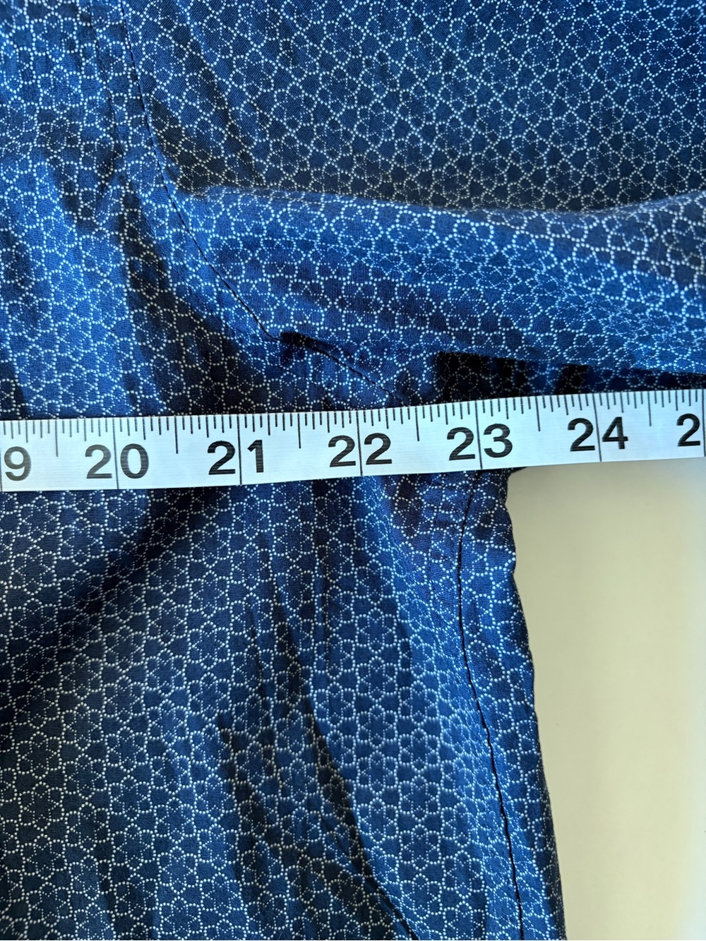 NEW Ted Baker London navy white print dot short sleeve button up mens size 6/XL - Picture 3 of 5